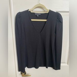 Ladies INC black long sleeve top